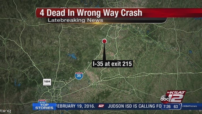 4 Dead I 35 North Closed Briefly Following Wrong way Crash In Kyle 4-dead-i-35-north-closed-briefly-following-wrong-way-crash-in-kyle