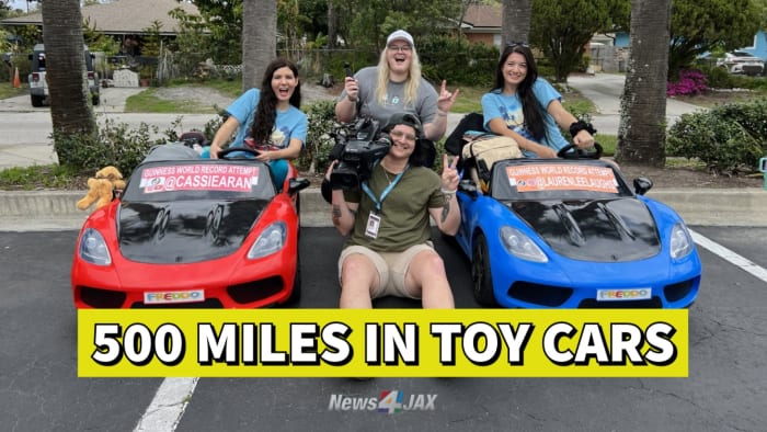 500 miles in a toy car: A Guinness World Record attempt from Jacksonville to Key West for a worthy cause