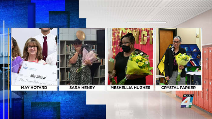 4 Jacksonville teachers surprised with K Gladys Prior Career Teaching Excellence awards