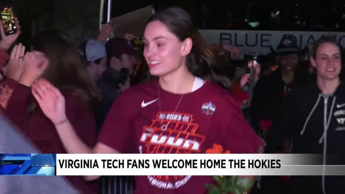 Hokie fans welcome home Virginia Tech Women’s Basketball team from NCAA Tournament