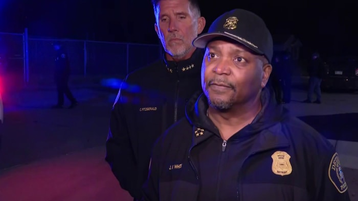 Detroit police Chief James White talks shooting of teen on city's west side