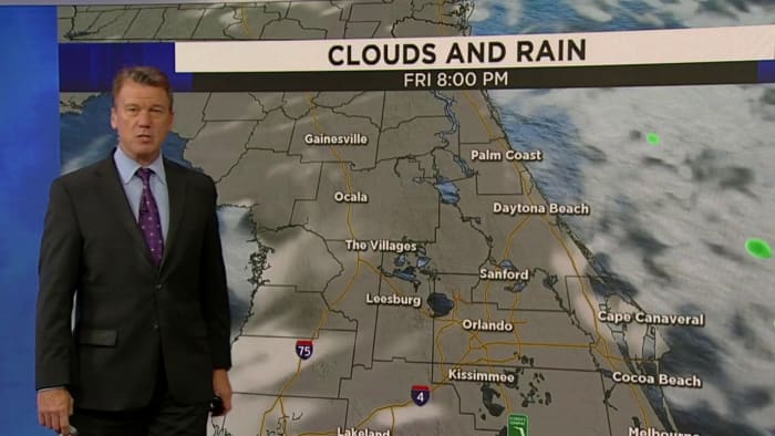 Scattered showers expected Friday in Central Florida after stormy weather