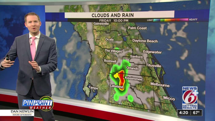 Dodging a few storms in Central Florida heading into the weekend