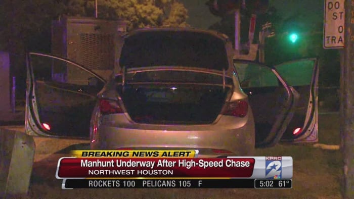 Manhunt After High Speed Chase In Houston Neighborhood 4029
