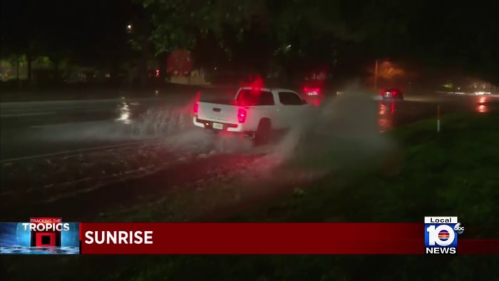 Parts of South Florida experiencing some flooding as tropical system nears South Florida