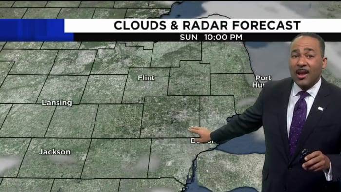 Tracking storms, warm front for Monday night in Metro Detroit