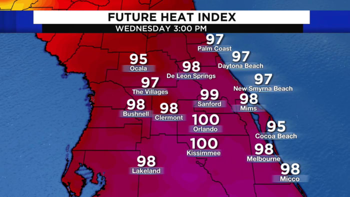 Staying blazing hot with limited rain in Central Florida