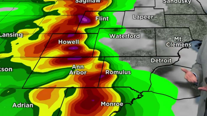 Possible severe storms could bring lightning damaging winds and hail to Metro Detroit Heres when  WDIV ClickOnDetroit