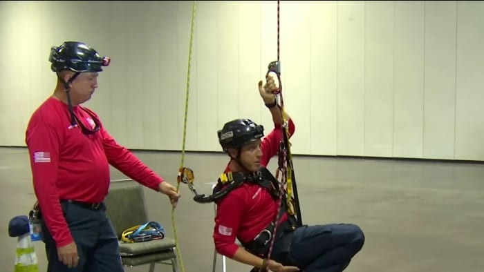 Orange County firefighters use new rope training for high-angle rescues