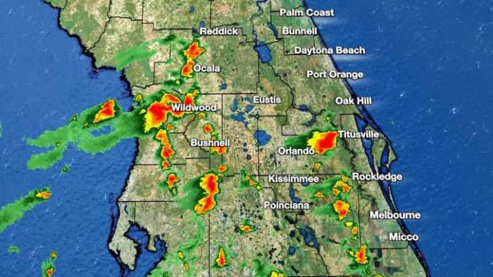 LIVE RADAR: Storms expected through the evening before drying trend returns to Central Florida