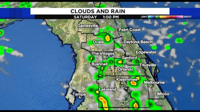 Scattered storms get another early start in Central Florida