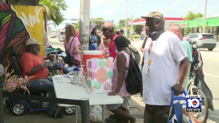 Philanthropists put Miami’s Village (Free)dge food bank back in service