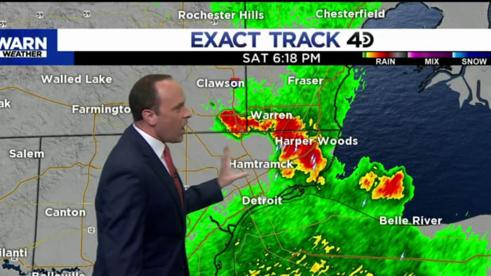 Thunderstorm chances continue into the end of the weekend for Metro Detroit