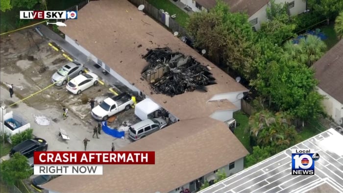 BSO Fire Rescue chopper crashes into apartment building in Pompano Beach WPLG Local 10 BSO Fire Rescue chopper crashes into apartment building in Pompano Beach WPLG Local 10