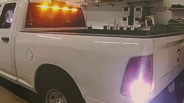 What are the rules for lights on work trucks?