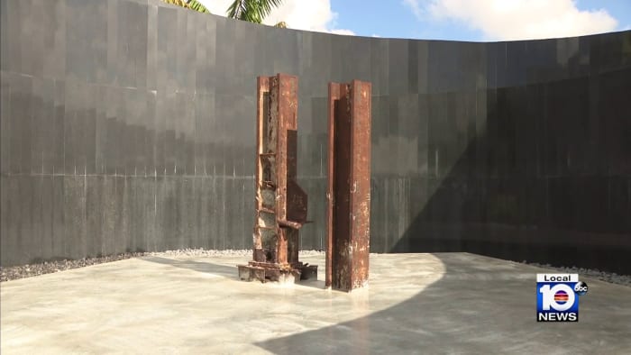 Miramar unveils memorial honoring 9/11 victims featuring steel beams from World Trade Center - Vimarsana News