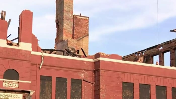 Abandoned Detroit elementary school to be knocked down in emergency demolition after catching on fire twice