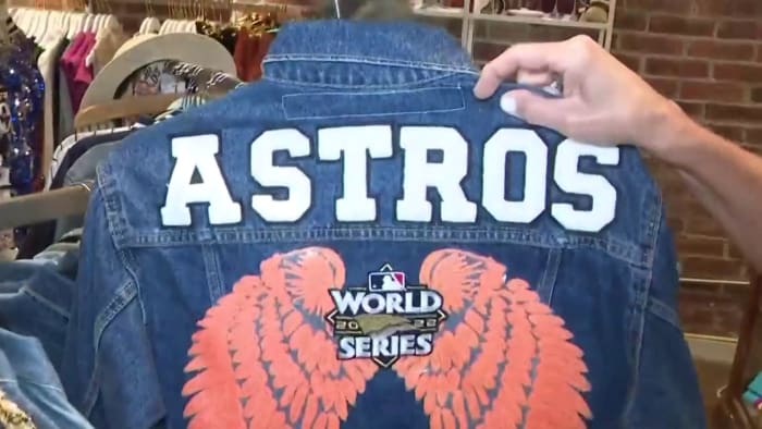 Astros Jean Jacket Custom Astros Custom Astros Jacket 