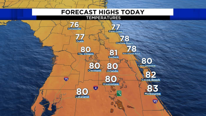 Fall arrives in Central Florida, work week to start off cool