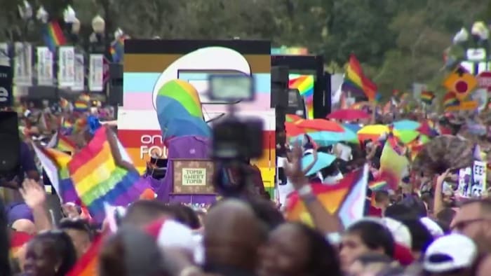 Cardinals' first Pride Night attracts small protest, much bigger  counterprotest