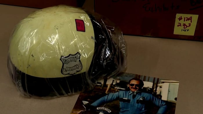 Murdered Houston police officers helmet returned to son 33 years later