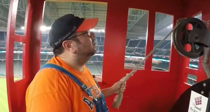 Astros Train Guy' only — and busiest — conductor in MLB