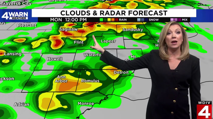 Tracking rain, temp drop in Metro Detroit: What to expect this week