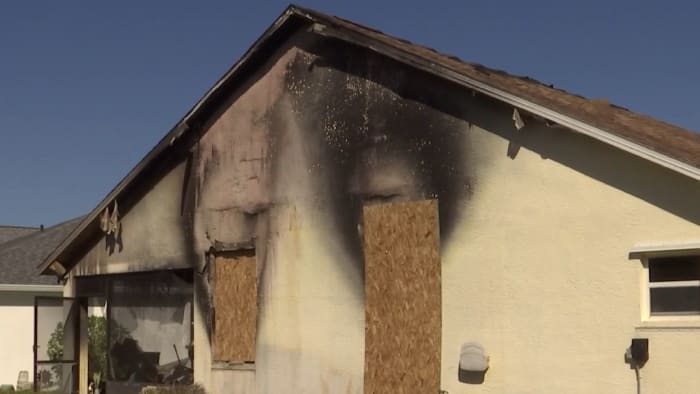 Brevard County fire destroys military family’s house