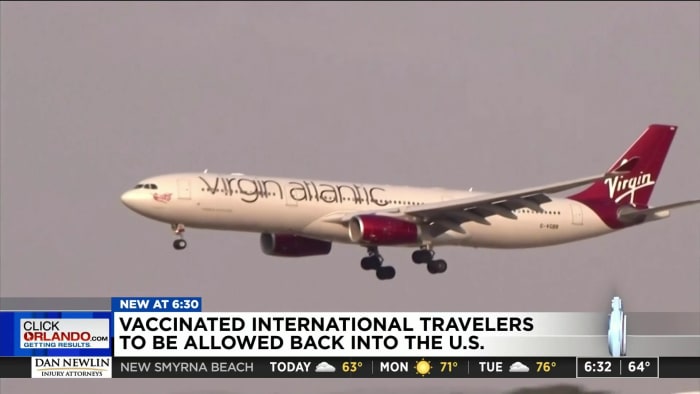 Orlando International Airport travelers happy to see U.S. allowing more international travel Orlando International Airport travelers happy to see U.S. allowing more international travel