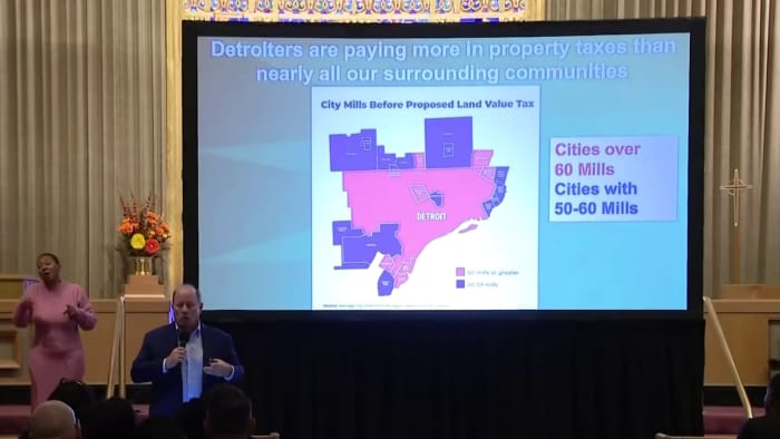 Mayor Duggan outlines land tax value plan for homeowners, business owners in Detroit