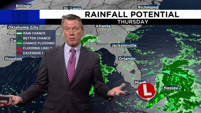 Central Florida to soak in lots of rain as gloomy weather persists