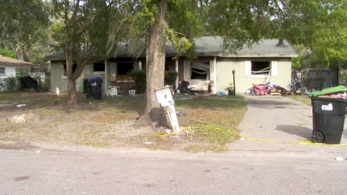 Neighbors discuss fire, death investigation along Orange County street