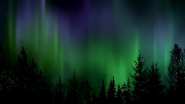 TB7NQ2M) Travel Spider - Aurora borealis