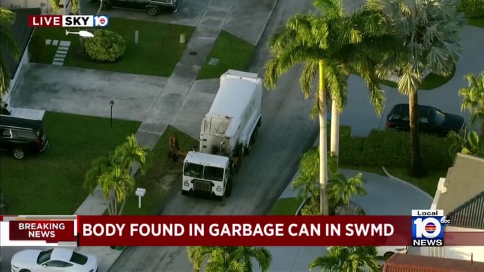 Garbage man working in southwest Miami-Dade finds body in trash can
