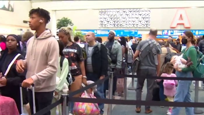 Orlando International Airport sees large post-Christmas travel crowds, and the busiest day isn’t even here yet