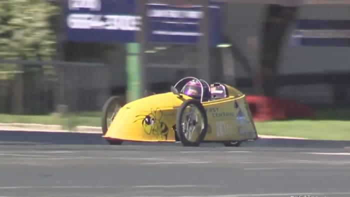 San Antonio-area high school students prepare for electric car race later in April