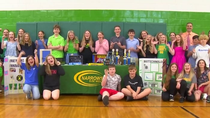 STEM Stars Set to Shine at National Competition: Narrows Elementary/Middle School Students Advance to Orlando to Compete for Real-World Skills