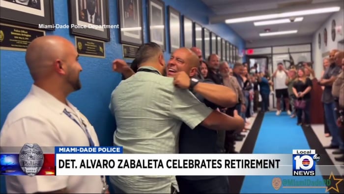 Miami-Dade Police Department honors retiring public information officer