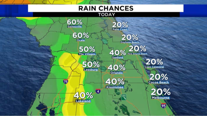 Scattered rain is expected to develop across Central Florida - Vimarsana News