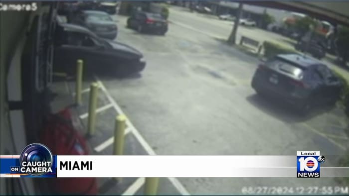 Driver crashes vehicle into perfume store in Miami