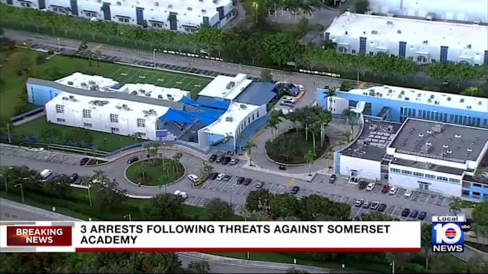 Three charged for threats against Pembroke Pines school