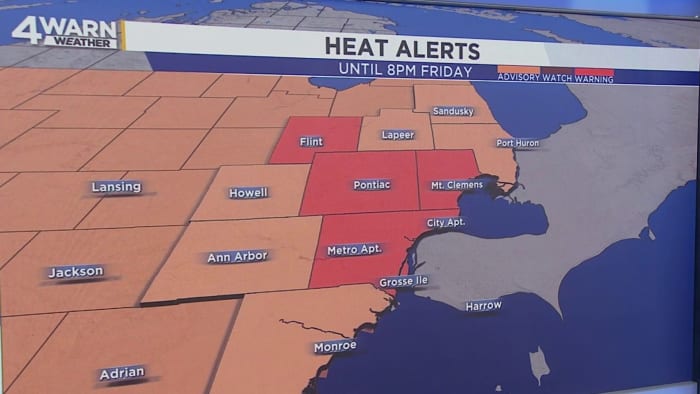 Storms possible amid excessive heat in Metro Detroit: What to expect