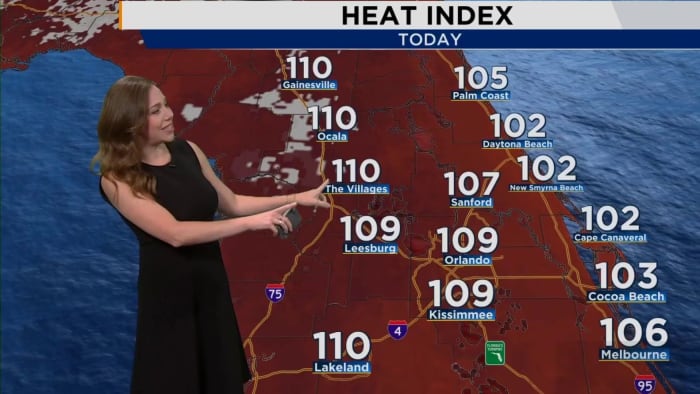 Dangerous heat: ‘Feels-like’ temps soar to 110 degrees in Central Florida thumbnail