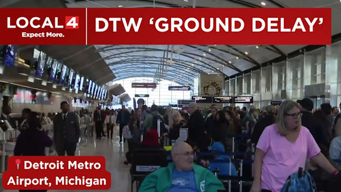 Detroit Metro Airport (DTW) now under ‘ground delay,’ with Delta flights delayed 2+ hours