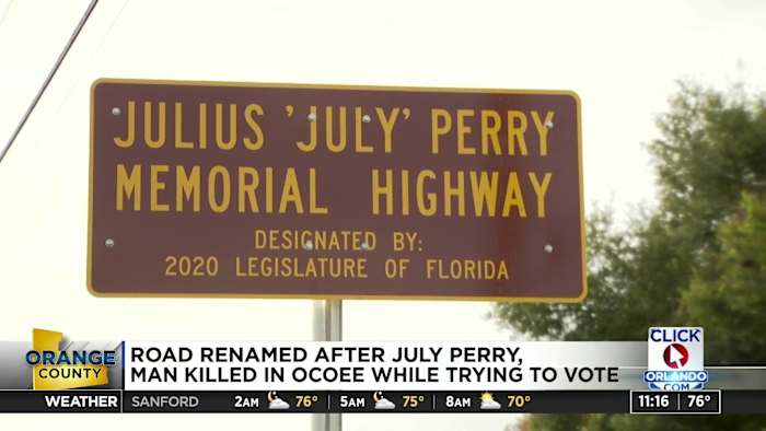 road renamed after July Perry, man killed in ocoee while trying to vote