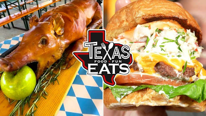 Texas Eats: Gigantic surf & burgers, whole roasted pigs, and decadent French dip sandwiches