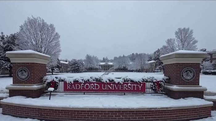 New River Valley students celebrate first major snowfall of the season