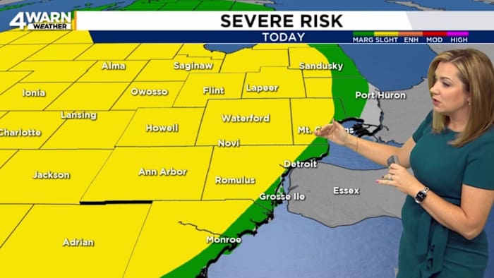 Rounds of showers and storms across Metro Detroit