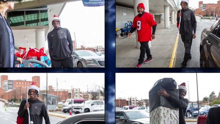 WATCH: Former Salem star delivers Christmas gifts to Carilion Children’s Hospital