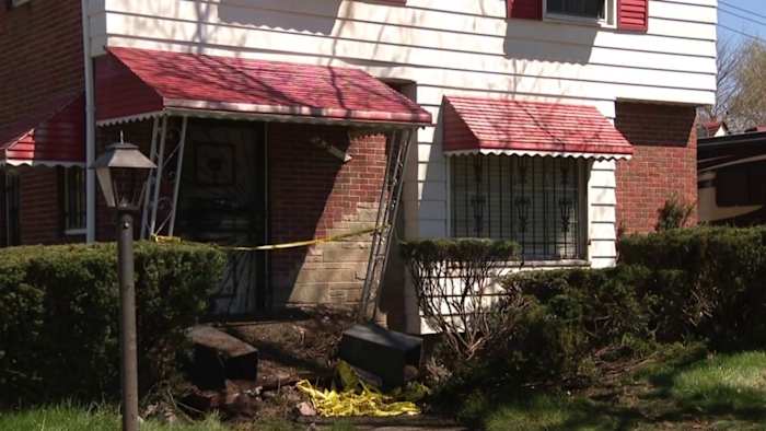 15-year-old driving stolen truck crashes into car, home on Detroit’s west side; driver hospitalized